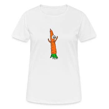 Carotte Carotte betterave carotte Car - T-shirt respirant Femme - blanc - Devant - AI Model Female 172 dark (172cm)