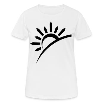lever du soleil - T-shirt respirant Femme - blanc - Devant - AI Model Female 172 dark (172cm)
