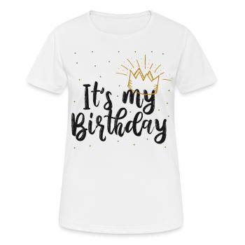 C'est mon idée de cadeau d'anniversaire fête de célébration - T-shirt respirant Femme - blanc - Devant - AI Model Female 172 dark (172cm)