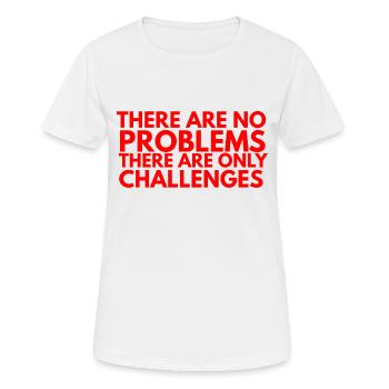 Motivational slogan - Women's Breathable T-Shirt - white - Front - AI Model Female 172 dark (172cm)