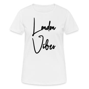 London Vibes - T-shirt respirant Femme - blanc - Devant - AI Model Female 172 dark (172cm)