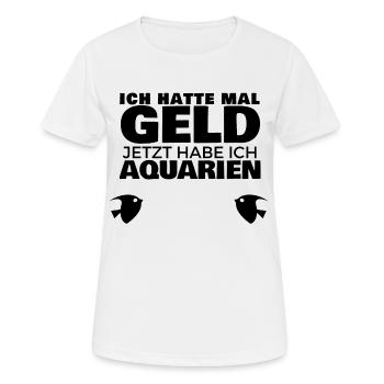 J’ai eu de l’argent. - T-shirt respirant Femme - blanc - Devant - AI Model Female 172 dark (172cm)