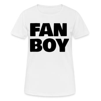 Fan Boy - T-shirt respirant Femme - blanc - Devant - AI Model Female 172 dark (172cm)