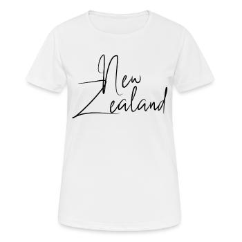 Neuseeland - Frauen T-Shirt atmungsaktiv - Weiß - Vorne - AI Model Female 172 dark (172cm)