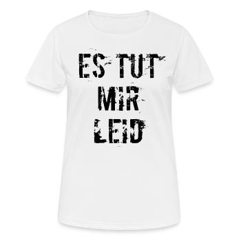 es tut mir leid - Frauen T-Shirt atmungsaktiv - Weiß - Vorne - AI Model Female 172 dark (172cm)