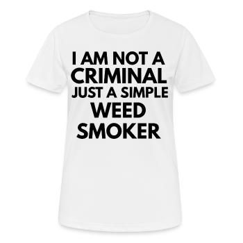 Les phrases de la drogue - T-shirt respirant Femme - blanc - Devant - AI Model Female 172 dark (172cm)