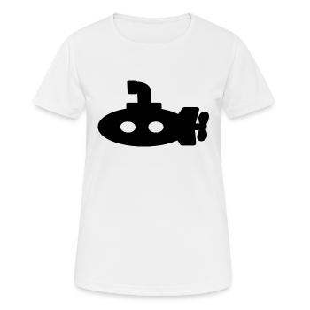 sous-marin - T-shirt respirant Femme - blanc - Devant - AI Model Female 172 dark (172cm)