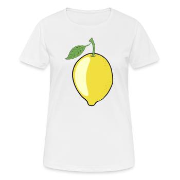 Citron citron vert du citronnier - T-shirt respirant Femme - blanc - Devant - AI Model Female 172 dark (172cm)