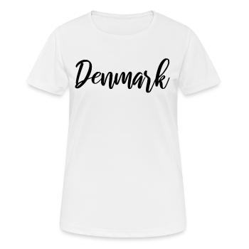 Denmark - Frauen T-Shirt atmungsaktiv - Weiß - Vorne - AI Model Female 172 dark (172cm)