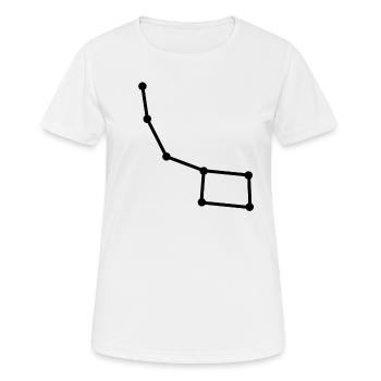 der große Wagen - Frauen T-Shirt atmungsaktiv - Weiß - Vorne - AI Model Female 172 dark (172cm)