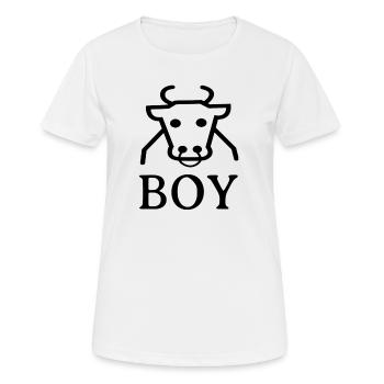 cowboy - Frauen T-Shirt atmungsaktiv - Weiß - Vorne - AI Model Female 172 dark (172cm)