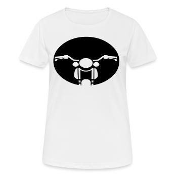 MOTO - T-shirt respirant Femme - blanc - Devant - AI Model Female 172 dark (172cm)
