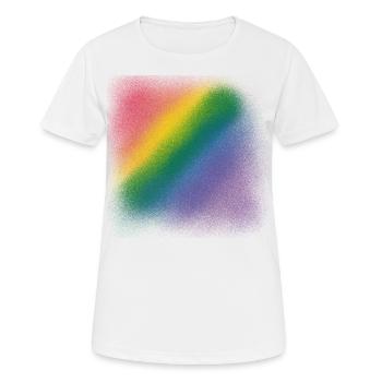 arc en ciel - T-shirt respirant Femme - blanc - Devant - AI Model Female 172 dark (172cm)