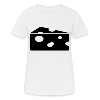 fromage - T-shirt respirant Femme - blanc - Devant - AI Model Female 172 dark (172cm)