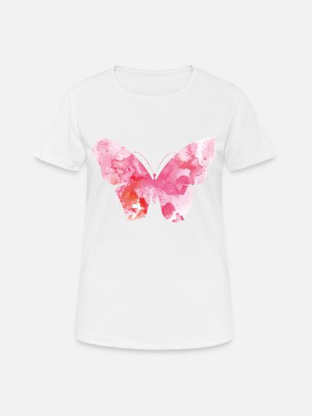 papillon - T-shirt respirant Femme - blanc