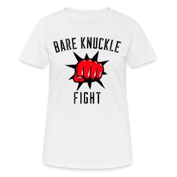 COMBAT DE KNUCKLE - T-shirt respirant Femme - blanc - Devant - AI Model Female 172 dark (172cm)