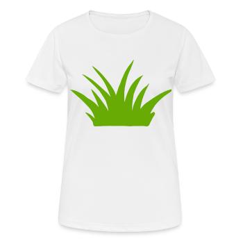 Wiese Garten Rasen Pflanze Natur Geschenk Blume - Frauen T-Shirt atmungsaktiv - Weiß - Vorne - AI Model Female 172 dark (172cm)