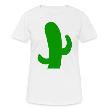 Désert cactus épineux cactus cactus épineux - T-shirt respirant Femme - blanc - Devant - AI Model Female 172 dark (172cm)