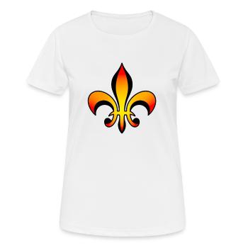 Fleur de lilie - Frauen T-Shirt atmungsaktiv - Weiß - Vorne - AI Model Female 172 dark (172cm)