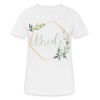 Wonderful Eucalyptus - Bride - Women's Breathable T-Shirt - white - Front - AI Model Female 172 dark (172cm)