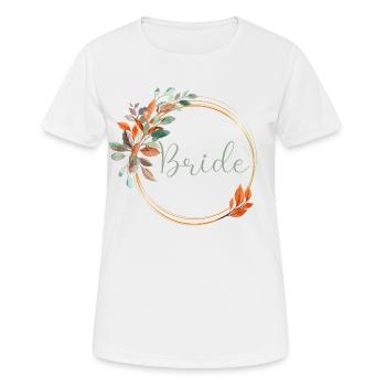 Orange Eucalyptus - Bride - Women's Breathable T-Shirt - white - Front - AI Model Female 172 dark (172cm)