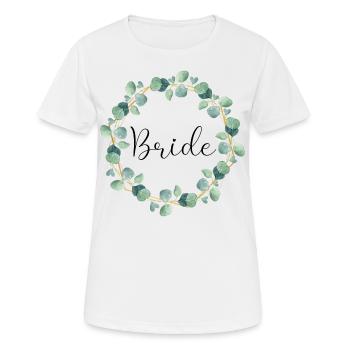 Eukalyptus Boho - Bride - 10 - Frauen T-Shirt atmungsaktiv - Weiß - Vorne - AI Model Female 172 dark (172cm)