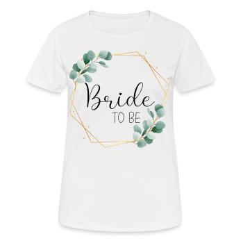 Feuilles d’eucalyptus - Future mariée - 11 - T-shirt respirant Femme - blanc - Devant - AI Model Female 172 dark (172cm)