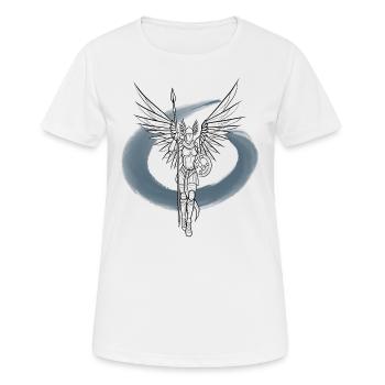 Valkyries - serviteur d'Odin, dieu Viking - T-shirt respirant Femme - blanc - Devant - AI Model Female 172 dark (172cm)