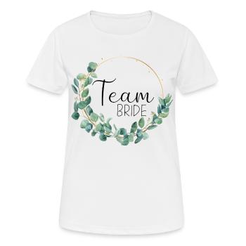 Eucalyptus Wedding - Team Bride - 1 - Women's Breathable T-Shirt - white - Front - AI Model Female 172 dark (172cm)