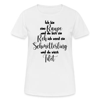 Metamorphosen - Frauen T-Shirt atmungsaktiv - Weiß - Vorne - AI Model Female 172 dark (172cm)
