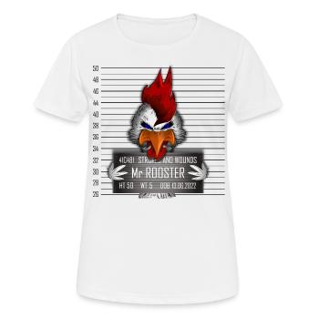 Mr Rooster - T-shirt respirant Femme - blanc - Devant - AI Model Female 172 dark (172cm)