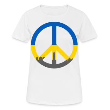 Augsburg High Peace Festival Ukraine Peace - T-shirt respirant Femme - blanc - Devant - AI Model Female 172 dark (172cm)