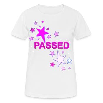 Bestanden - Frauen T-Shirt atmungsaktiv - Weiß - Vorne - AI Model Female 172 dark (172cm)