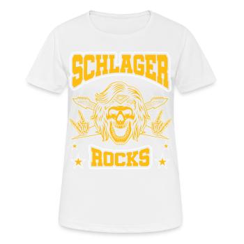 Volksmusik Party Dorffest Ouftit Deutsche Schlager - Frauen T-Shirt atmungsaktiv - Weiß - Vorne - AI Model Female 172 dark (172cm)