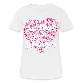 Fête de la musique folklorique Festival de village Ouftit Schlager allemand - T-shirt respirant Femme - blanc - Devant - AI Model Female 172 dark (172cm)