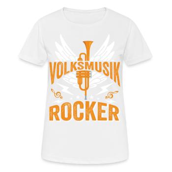 Volksmusik Party Dorffest Ouftit Deutsche Schlager - Frauen T-Shirt atmungsaktiv - Weiß - Vorne - AI Model Female 172 dark (172cm)