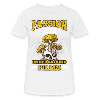 Underground Film, Independent Cinema, Horror - Frauen T-Shirt atmungsaktiv - Weiß - Vorne - AI Model Female 172 dark (172cm)