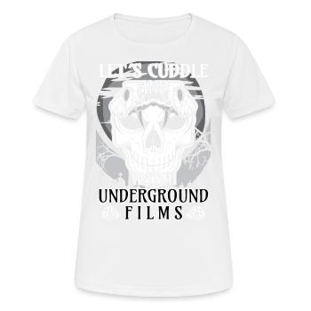 Film underground, Cinéma indépendant, Horreur - T-shirt respirant Femme - blanc - Devant - AI Model Female 172 dark (172cm)