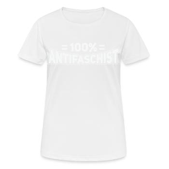 Punk Rock Antirassismus, gegen Rassismus - Frauen T-Shirt atmungsaktiv - Weiß - Vorne - AI Model Female 172 dark (172cm)