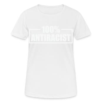 Punk Rock Antirassismus, gegen Rassismus - Frauen T-Shirt atmungsaktiv - Weiß - Vorne - AI Model Female 172 dark (172cm)