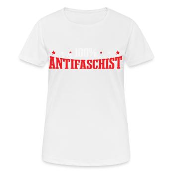 Punk Rock Antirassismus, gegen Rassismus - Frauen T-Shirt atmungsaktiv - Weiß - Vorne - AI Model Female 172 dark (172cm)