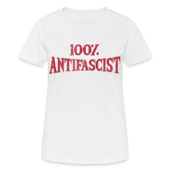 Punk Rock Antirassismus, gegen Rassismus - Frauen T-Shirt atmungsaktiv - Weiß - Vorne - AI Model Female 172 dark (172cm)