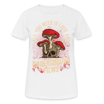 Film underground, Cinéma indépendant, Horreur - T-shirt respirant Femme - blanc - Devant - AI Model Female 172 dark (172cm)
