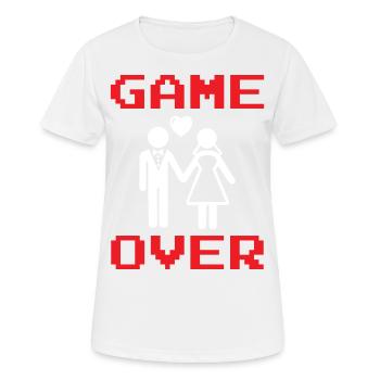Grondement YAA Man Groom EVJER une fête de garçon - T-shirt respirant Femme - blanc - Devant - AI Model Female 172 dark (172cm)