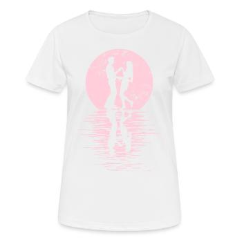 Danseurs Danse Couple Danse, Danse Rumba Renard Tango Salsa - T-shirt respirant Femme - blanc - Devant - AI Model Female 172 dark (172cm)
