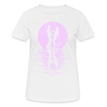 Danseurs Danse Couple Danse, Danse Rumba Renard Tango Salsa - T-shirt respirant Femme - blanc - Devant - AI Model Female 172 dark (172cm)