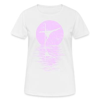 Pole Dance Dancer, Pole Dance, Pole Dancing - T-shirt respirant Femme - blanc - Devant - AI Model Female 172 dark (172cm)