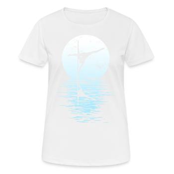 Pole Dance Dancer, Pole Dance, Pole Dancing - T-shirt respirant Femme - blanc - Devant - AI Model Female 172 dark (172cm)