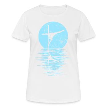 Pole Dance Dancer, Pole Dance, Pole Dancing - T-shirt respirant Femme - blanc - Devant - AI Model Female 172 dark (172cm)
