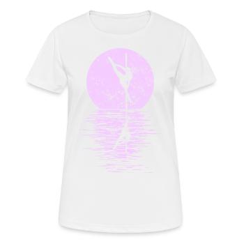 Pole Dance Dancer, Pole Dance, Pole Dancing - T-shirt respirant Femme - blanc - Devant - AI Model Female 172 dark (172cm)